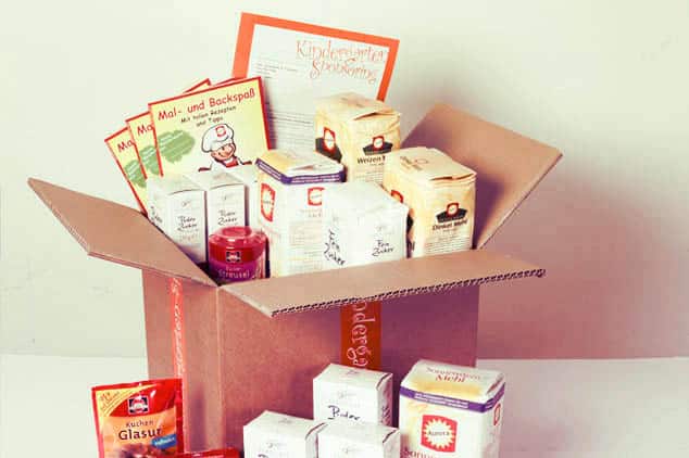 Aurora Sponsoring Paket Kiste mit Mehl und Glasur